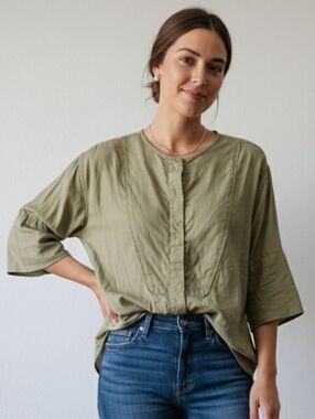 J. Crew Bib Oversized Shirt